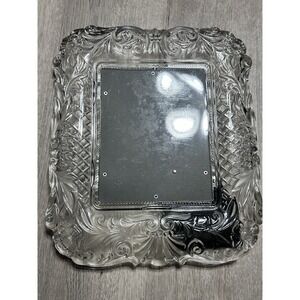 Vintage Pressed Glass Frame | Ornate Floral Scroll | Fits 8x10